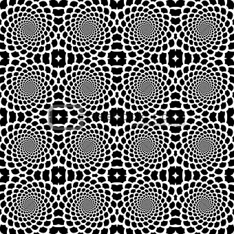 Design seamless monochrome helix movement snakeskin pattern. Abs