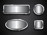Metallic buttons