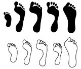 Set generation hand foot prints