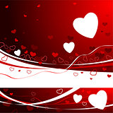 Red Valentine's day Background