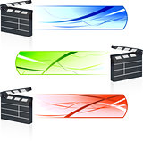 Film Clapper with Banners