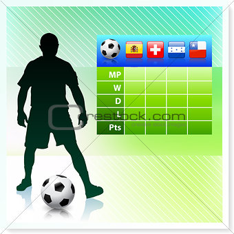 Soccer/Football Group H on Vector Background