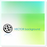 Globe Button on Vector Background