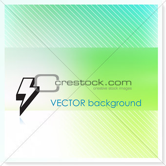 Lightening Bolt on Vector Background