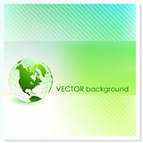 Globe on Vector Background
