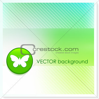 Butterfly Icon Internet Button on Vector Background