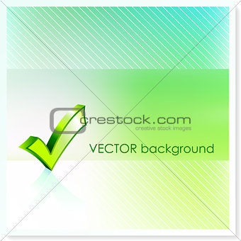 Check Sign on Vector Background