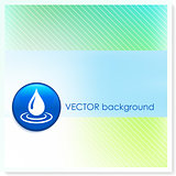 Droplet Icon Internet Button on Vector Background