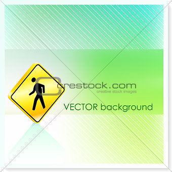 Crossing Sign on Vector Background