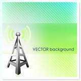 Radio Tower on Vector Background