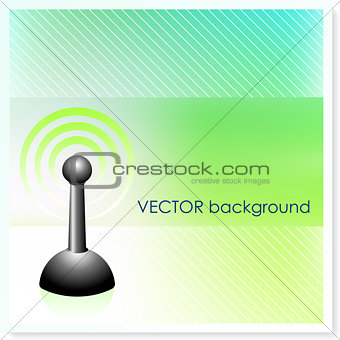 Transmitter on Vector Background