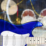 abstract grunge background with electric guitar