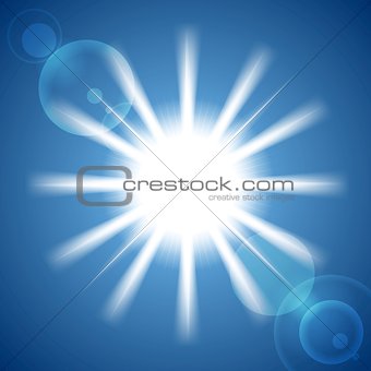Abstract vector sun background