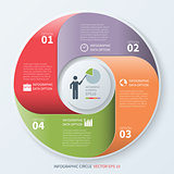 Modern Business Infographics Circle