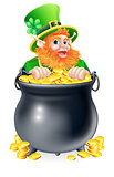 Leprechaun and pot of gold