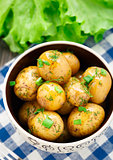 Potato with dill and scalliom