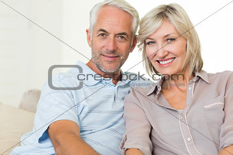Portrait of a smiling mature couple at home