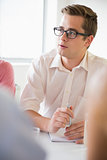 Businessman discussing in conference meeting