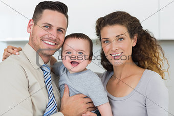 Parents with adorable baby boy
