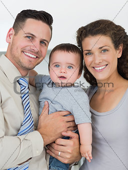Loving parents with baby boy