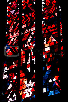 Stained glass of the dom of Xanten