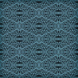 Vector Seamless  Blue Floral Pattern