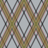 Rhombic tartan brown and gray fabric seamless texture