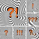 Design punctuation marks set. Question and exclamation marks