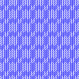 Design seamless blue knitted pattern. Thread textured textile ba