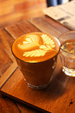 Latte coffe art