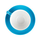 Blue coffee cup