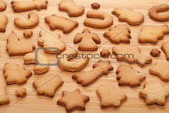 Various gingerbread cookies