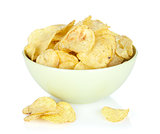 Potato chips in bowl