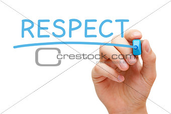 Respect Blue Marker