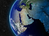 Middle East from space