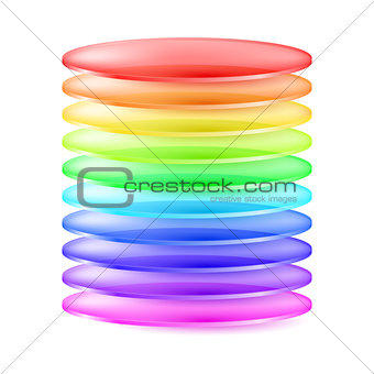  Abstract colorful cylinder