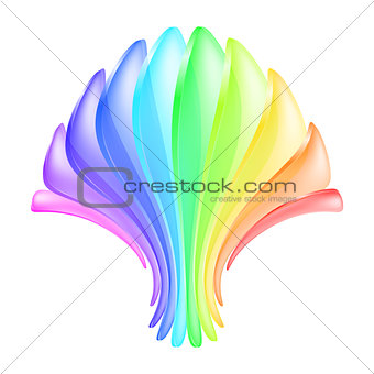  Abstract colorful shape