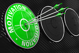 Motivation Concept on Green Target.