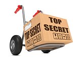Top Secret - Cardboard Box on Hand Truck.