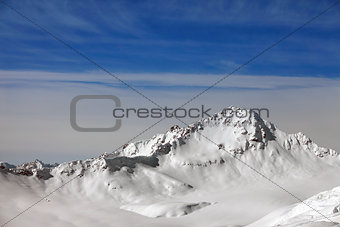 Mountains in clouds