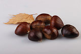 chestnuts and leaves