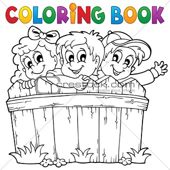 Coloring book children theme 1
