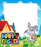 Frame with Easter bunny topic 5