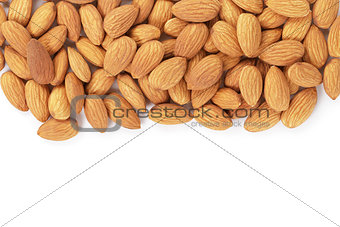 border from almond nuts