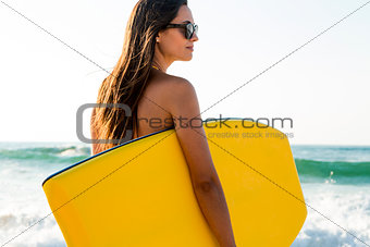 Girl with her bodyboard