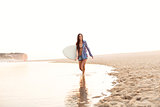 Beautiful surfer girl