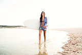Beautiful surfer girl