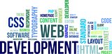 word cloud - web development