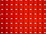 red mailboxes