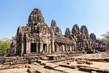 Bayon temple at Angkor Thom, Siem Reap, Cambodia.